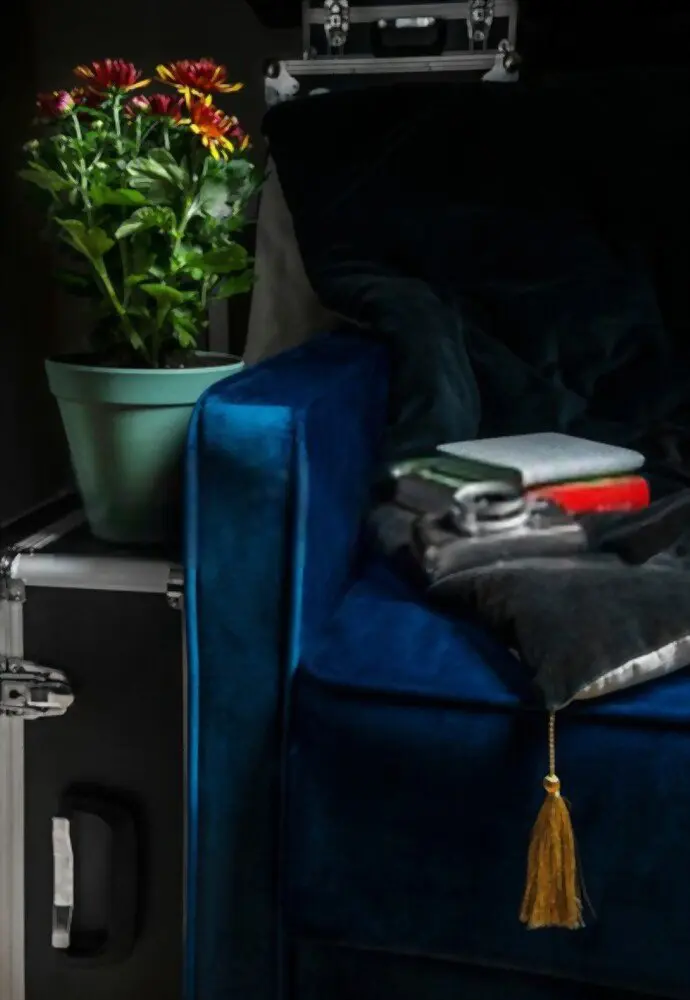 BLUE VELVET COUCH