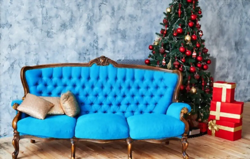 BLUE VELVET COUCH
