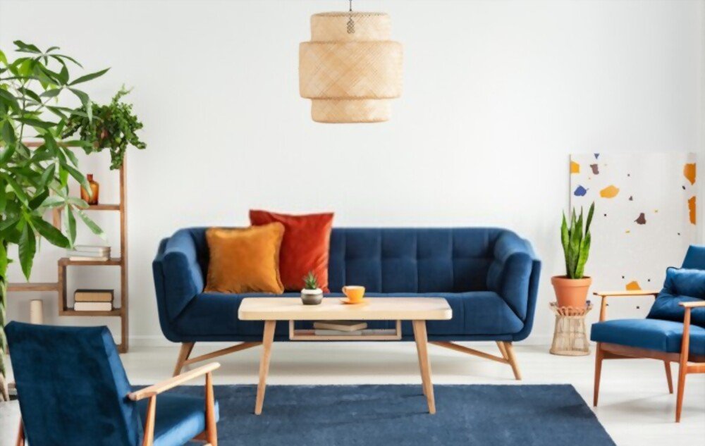 BLUE VELVET COUCH
