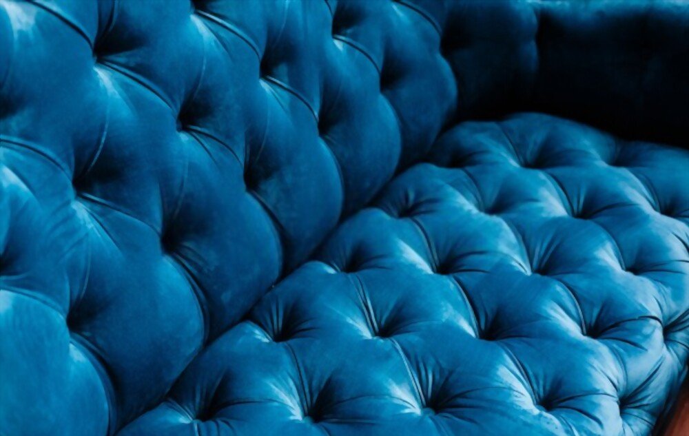 BLUE VELVET COUCH -2