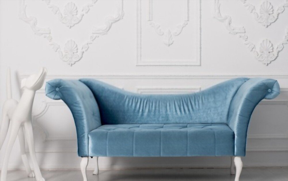 BLUE VELVET COUCH