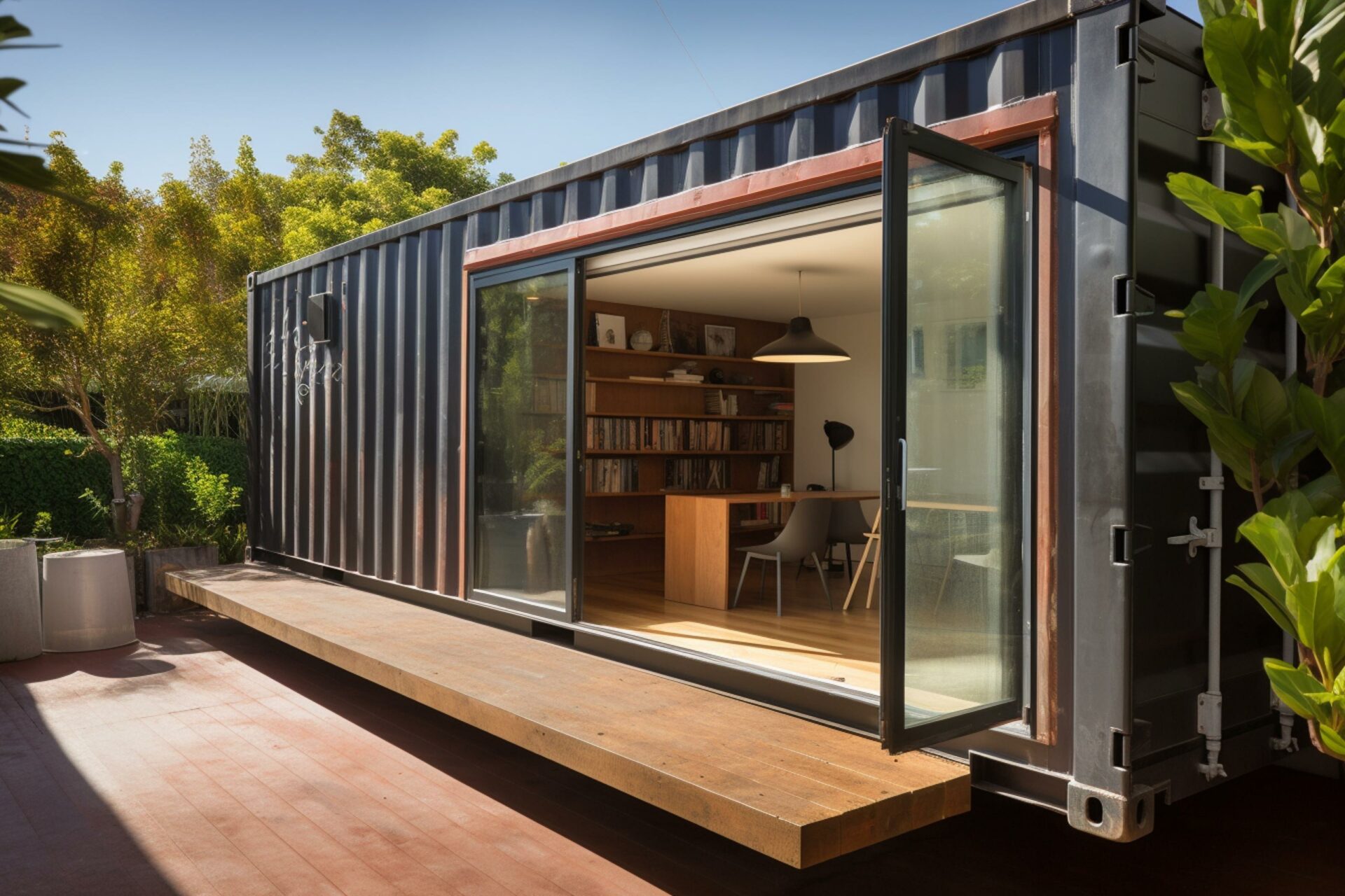 Compact Comfort: How To Design A Cozy Container Home Office - ACTIVE MY ...