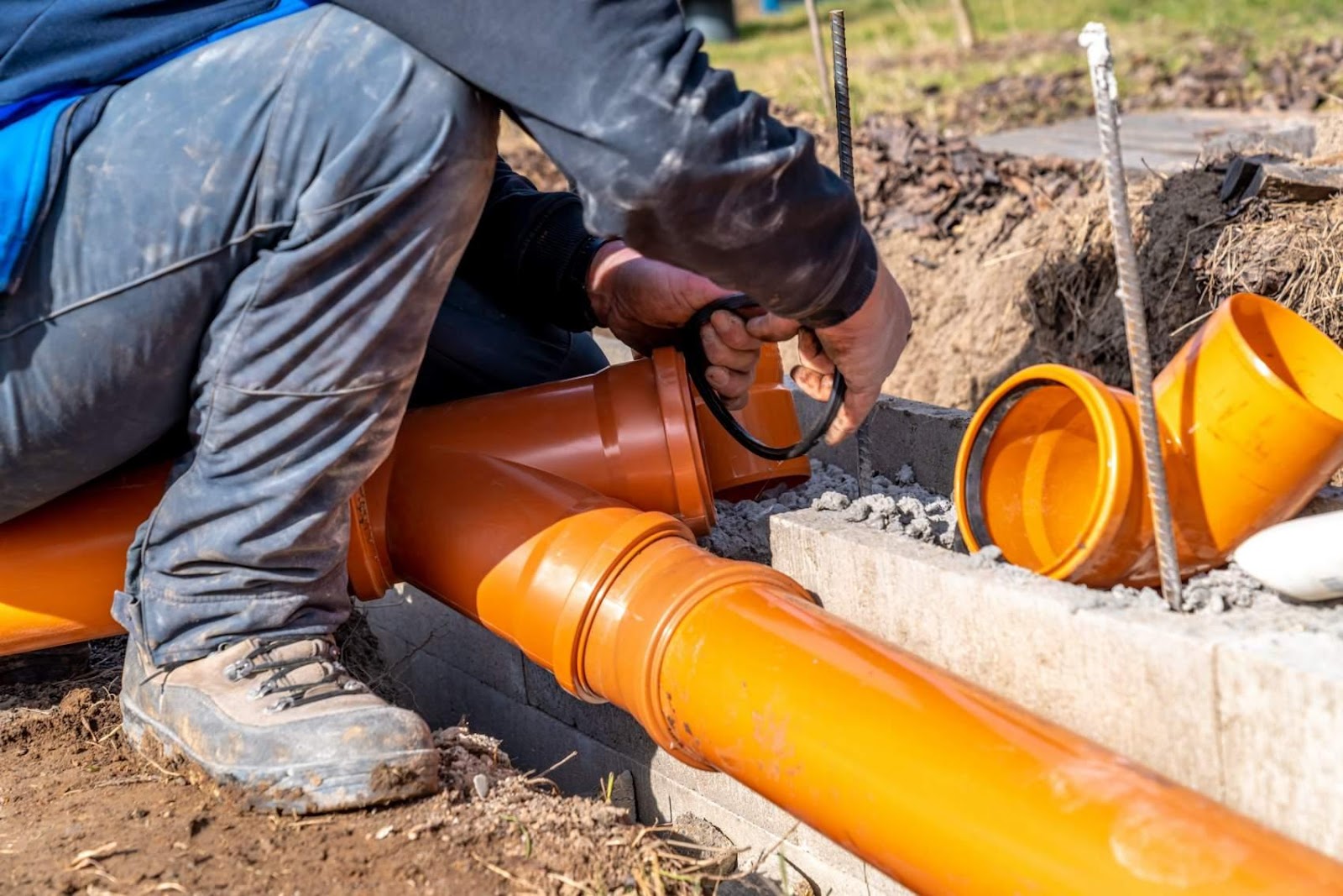 Close-up of hands adjusting a boiler system with precise instrumentation, showing maintenance work.